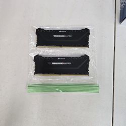 CORSAIR VENGEANCE RGB PRO DDR4 RAM 16GB (2x8GB) 3200MHz CL16-18-18-36 1.35V Intel AMD Desktop Computer Memory - Black (CMW16GX4M2C3200C16)