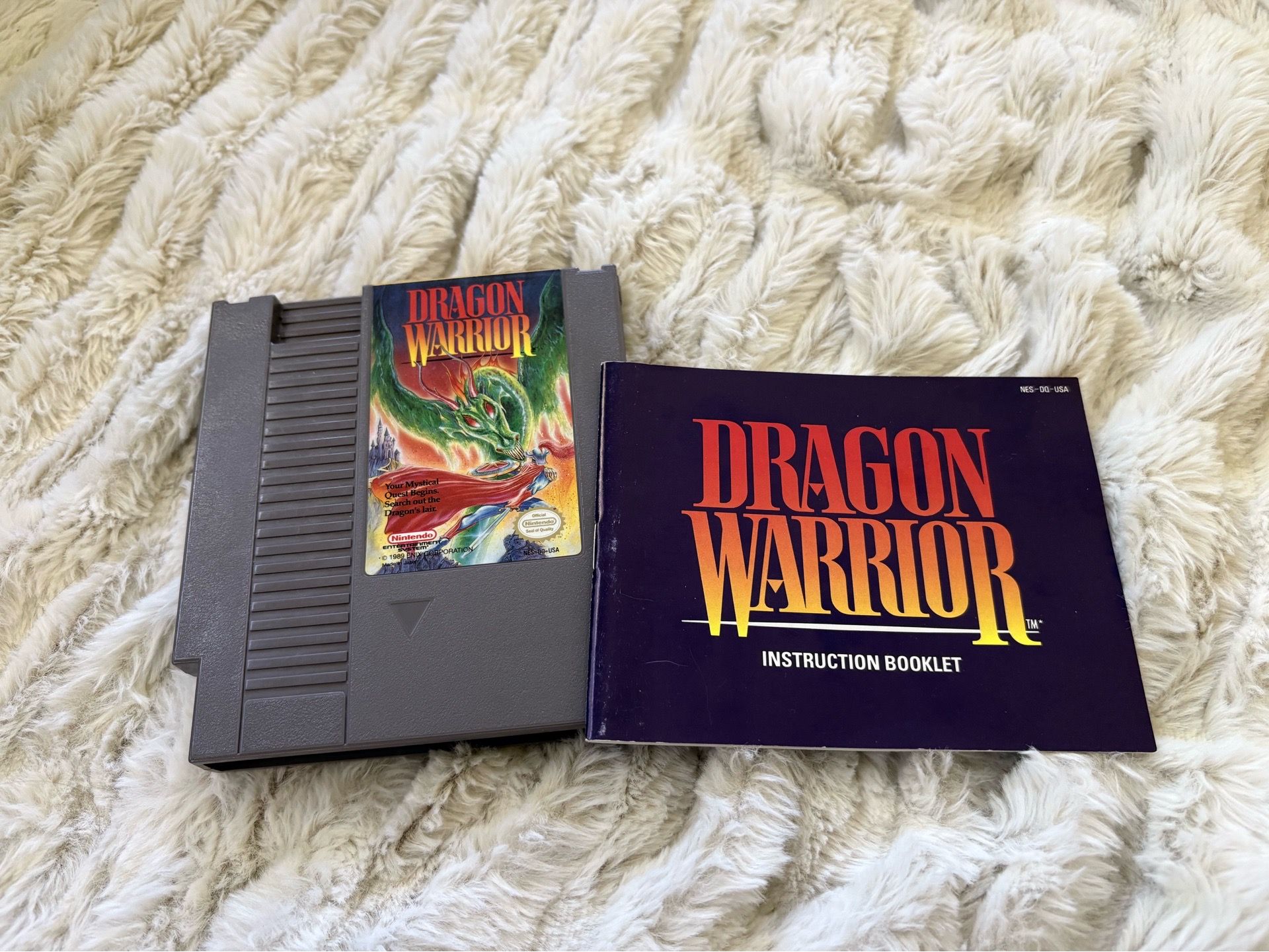 Dragon Warrior (NES, Tested, with manual)