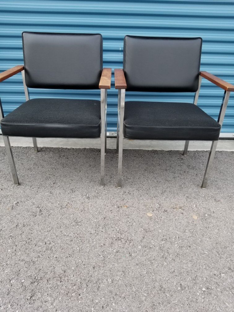Vintage mid-century office chairs United Chair Company