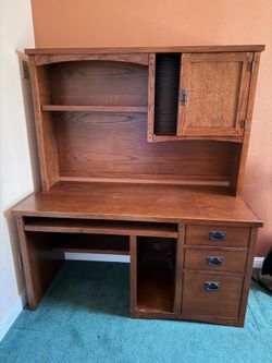Mission style Desk with hutch