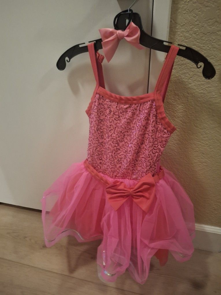 Girls Pink Dance Costume