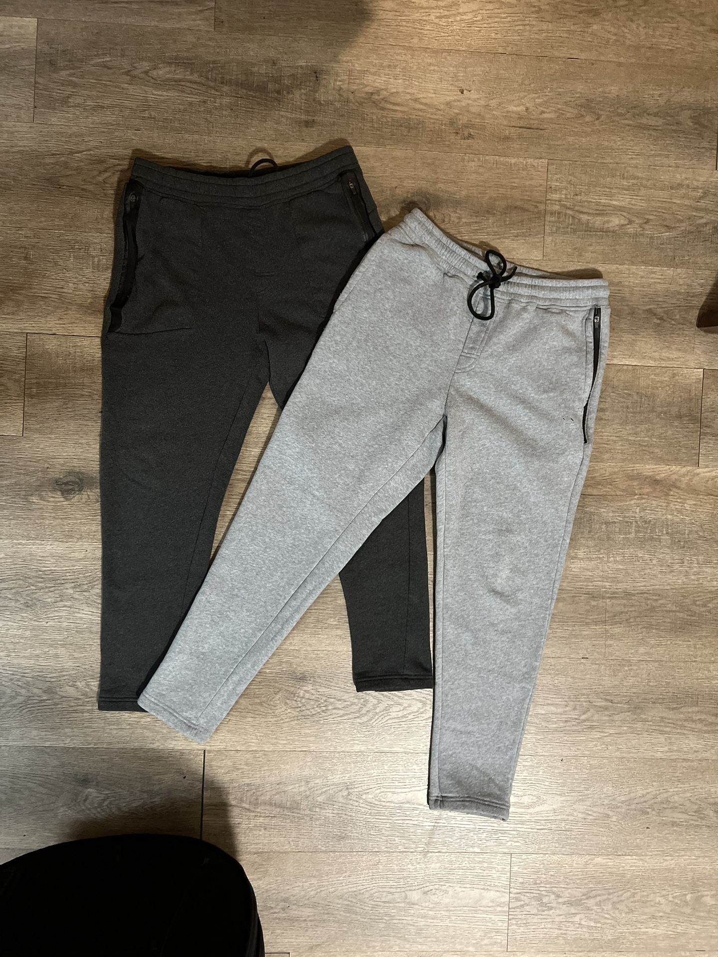 Pack of 2 Gray and Dark Gray Cotton Joggers