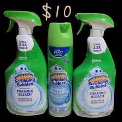 FOAMING BLEACH SCRUBBING BUBBLES