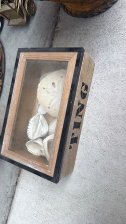 Box with seashells