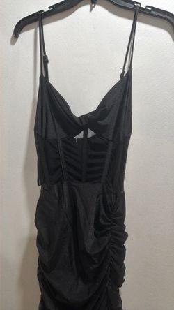 Black long sexy formal dress