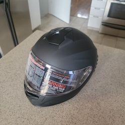 Brand New Flat Black Motorcycle Helmet Size Extra Large