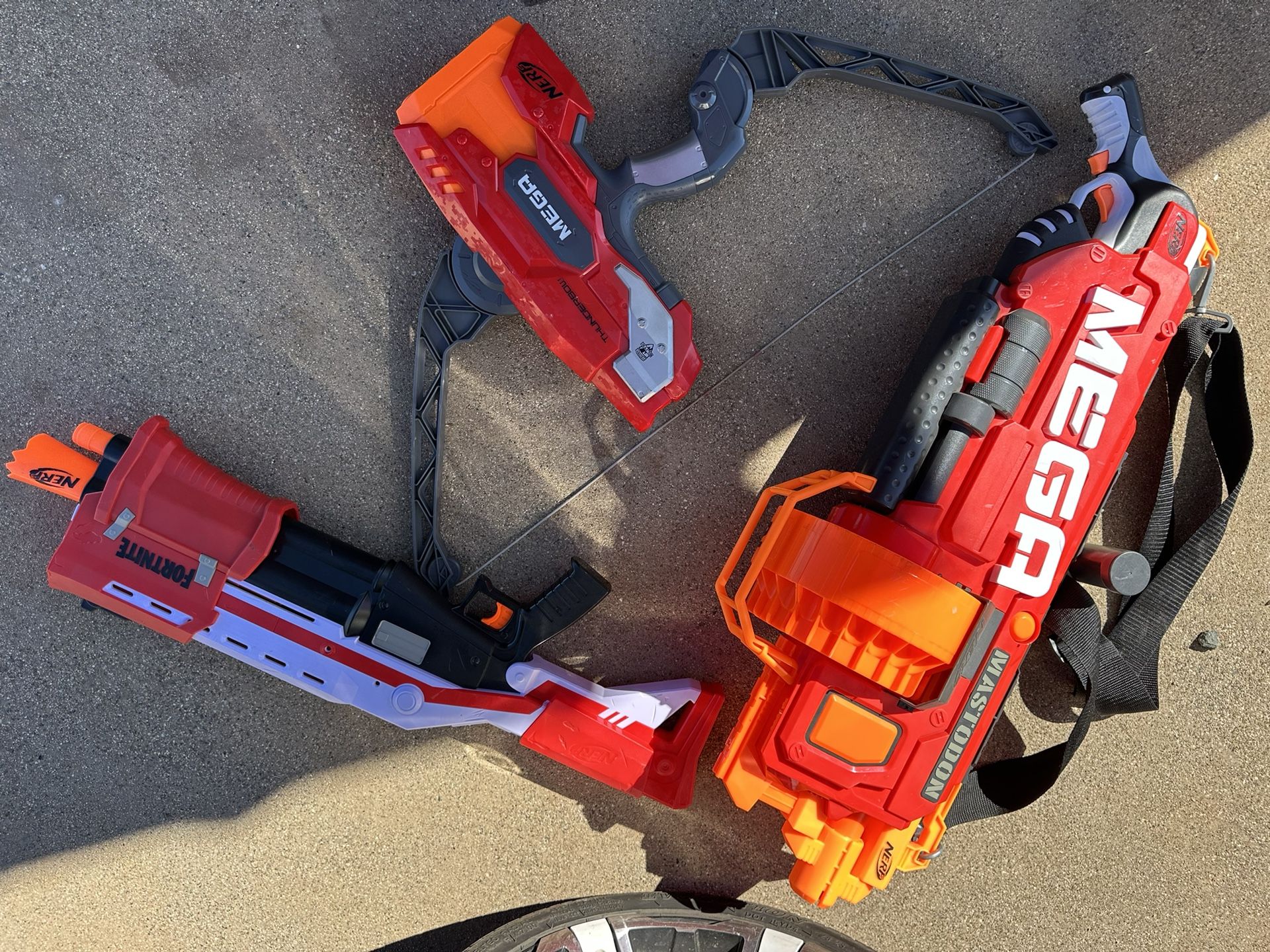 3 Mega Nerf Guns