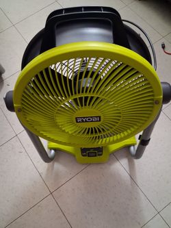 RYOBI
ONE+ 18V Cordless Hybrid WHISPER SERIES 12 in. Misting Air Cannon Fan (Tool Only)
