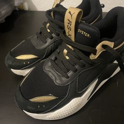Puma Rsx Black Gold 