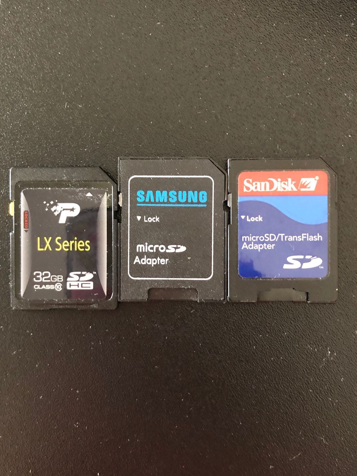 SD, and adapters