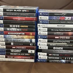 PS5 Games (see individual prices below- price for all together is $485)