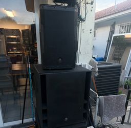 “Professional DJ Sound System Mackie SRM450 + Mackie Subwoofer