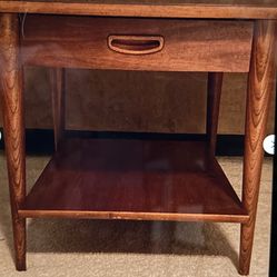 Lane End Table Mid Century Modern With Drawer 