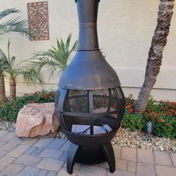 Hampton Bay 55.5 in. Outdoor Chimenea