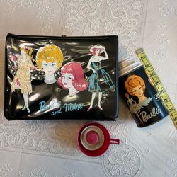 Barbie & Midge lunch box w/ Thermos - Vtg 1965 - orig. owner / gently used
