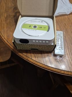 Bluetooth mini cd player with remote