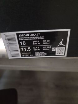 Jordan Luka 77 White Psychic Blue Size 10
