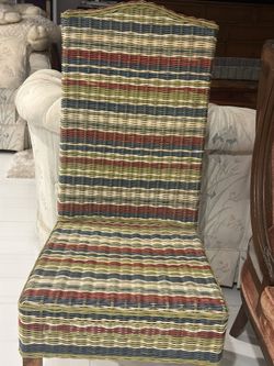 Wicker multicolored chair