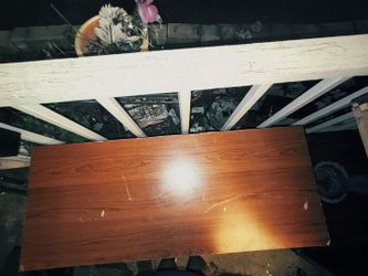 Brown Wood TV Stand / Media Console with Glass Doors