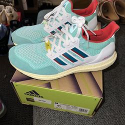 adidas Ultra Boost 1.0 DNA ZX 9000 Bahia Mint White Red Men's Size 9.5 H05264