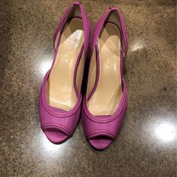 Report Fuchsia Open Toe Heels