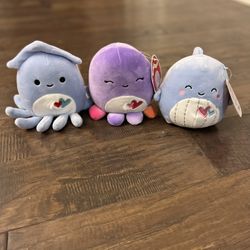 3 squishmallow 5”