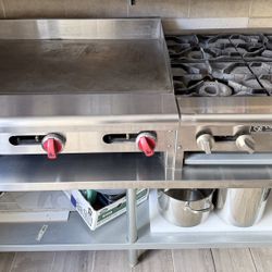Commercial Cooktop and Griddle