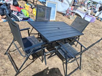 Folding Table with chairs