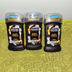 3 Axe Deodorants 3oz Black Vanilla