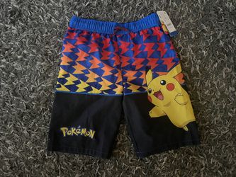 Boys Pokemon Swim Trunks (size 10/12)