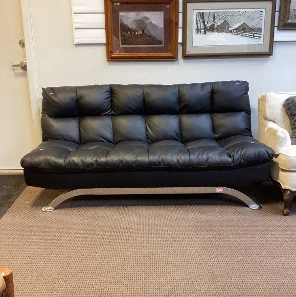 $10 Down Payment Finance 😍New Aristo Black or Brown Futon Sofa