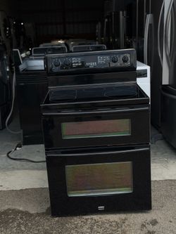 Maytag double oven stove