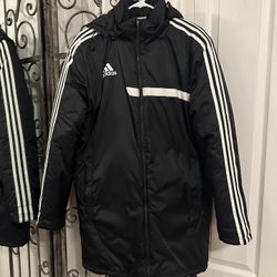 Adidas Insulated Coaching/Stadium Parker With Detachable Hood – Men’s Small/Women’s Medium