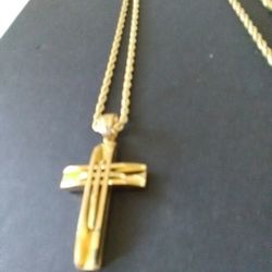 Gold Plated 18k Chain With pendant 