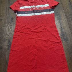 Womans Red Tommy Hilfiger Dress Size XS #8