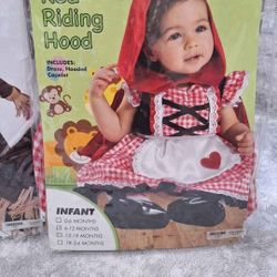 RED  RIDING HOOD SIZE 6 TO 12 MO NTHS $15