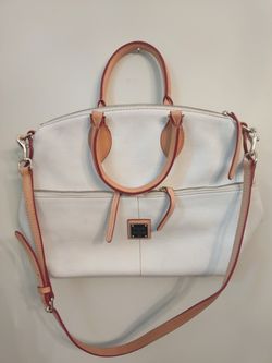 Dooney & Bourke Pebble Grain Double Pocket Satchel