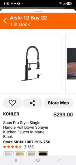 Kohler Sous Semi-Professional Kitchen Faucet Brand New (Price Is Firm)