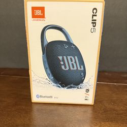 Sealed JBL Clip 5 Bluetooth Speaker