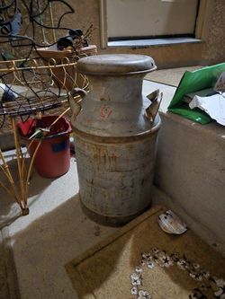 Large, Old Milk Can