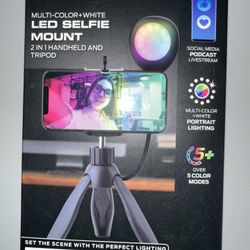 New In Box Selfie Light And Tripod 