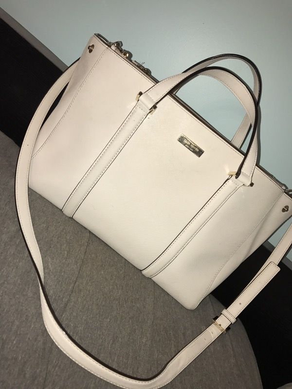 Cream Kate Spade Purse with optional shoulder strap