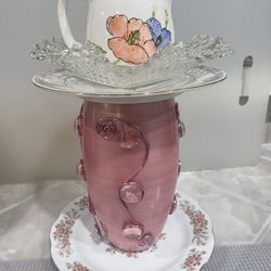 Yard Decor •Tabletop 12” BIRD-FEEDER•HANDMADE 