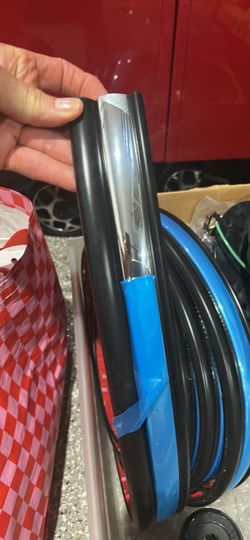 Chrome and Black Rubber Trim Molding Strips