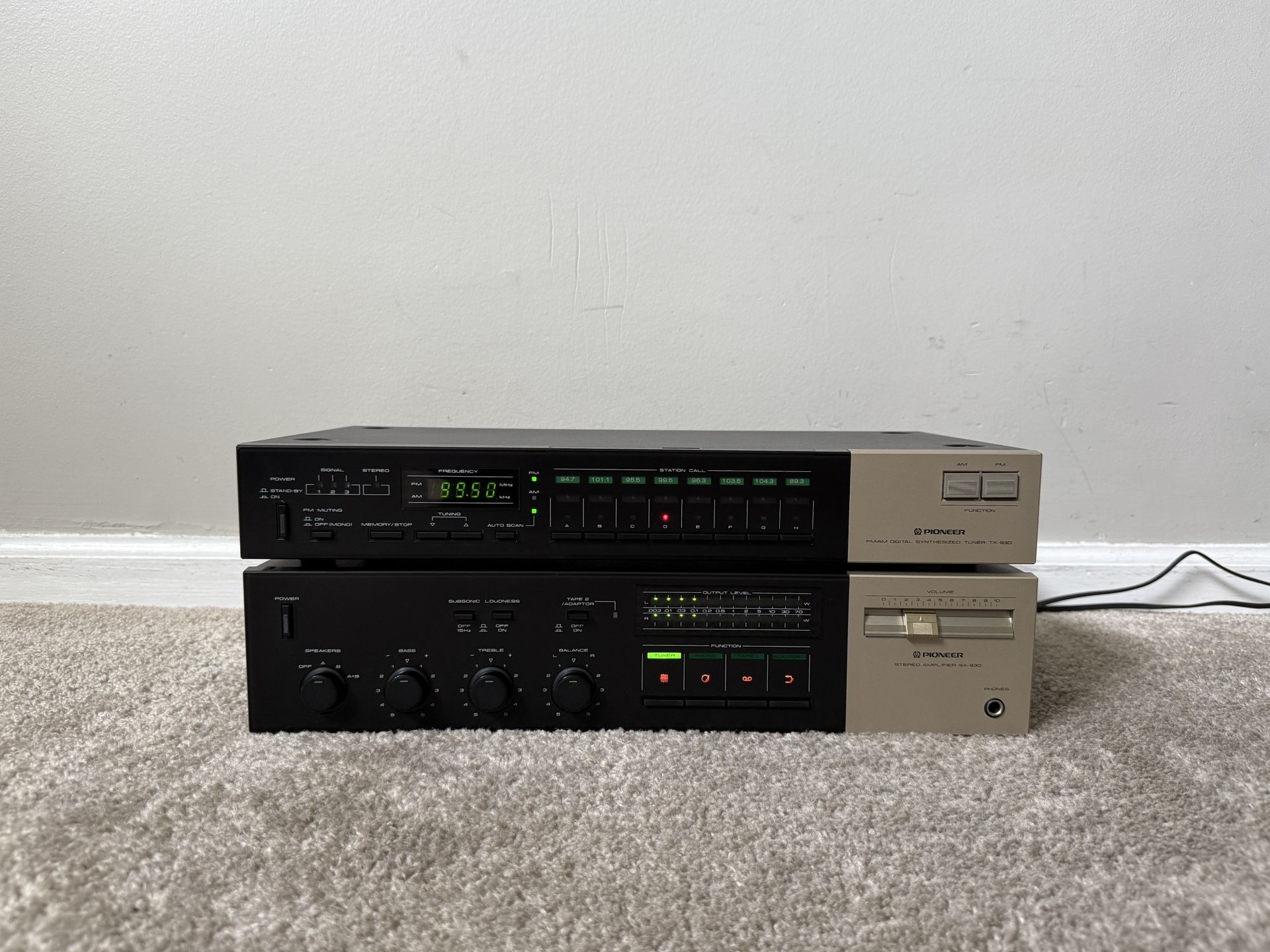 Pioneer Home Stereo Integrated Amplifier with Radio Tuner Receiver