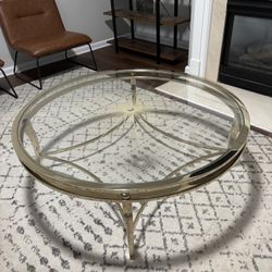 Round Gold Table – $599 (OBO)