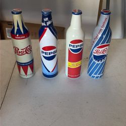 4 Classic Pepsi Bottles