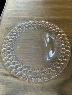 Tiffany & Co. Honeycomb Torte Crystal Cake Plate (signed )