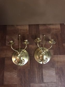 Two piece of wall candle holder