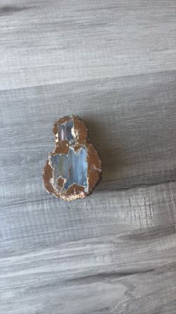 Half polished geode